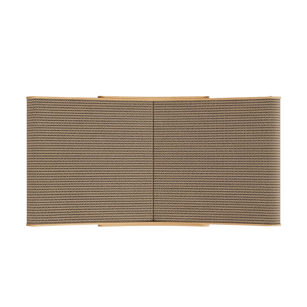 Cat Scratcher Bed for Indoor Cats, Natural Sisal Cat Scratching Board with Wood Frame, Modern Cat Lounger and Scratch Pad Furniture
