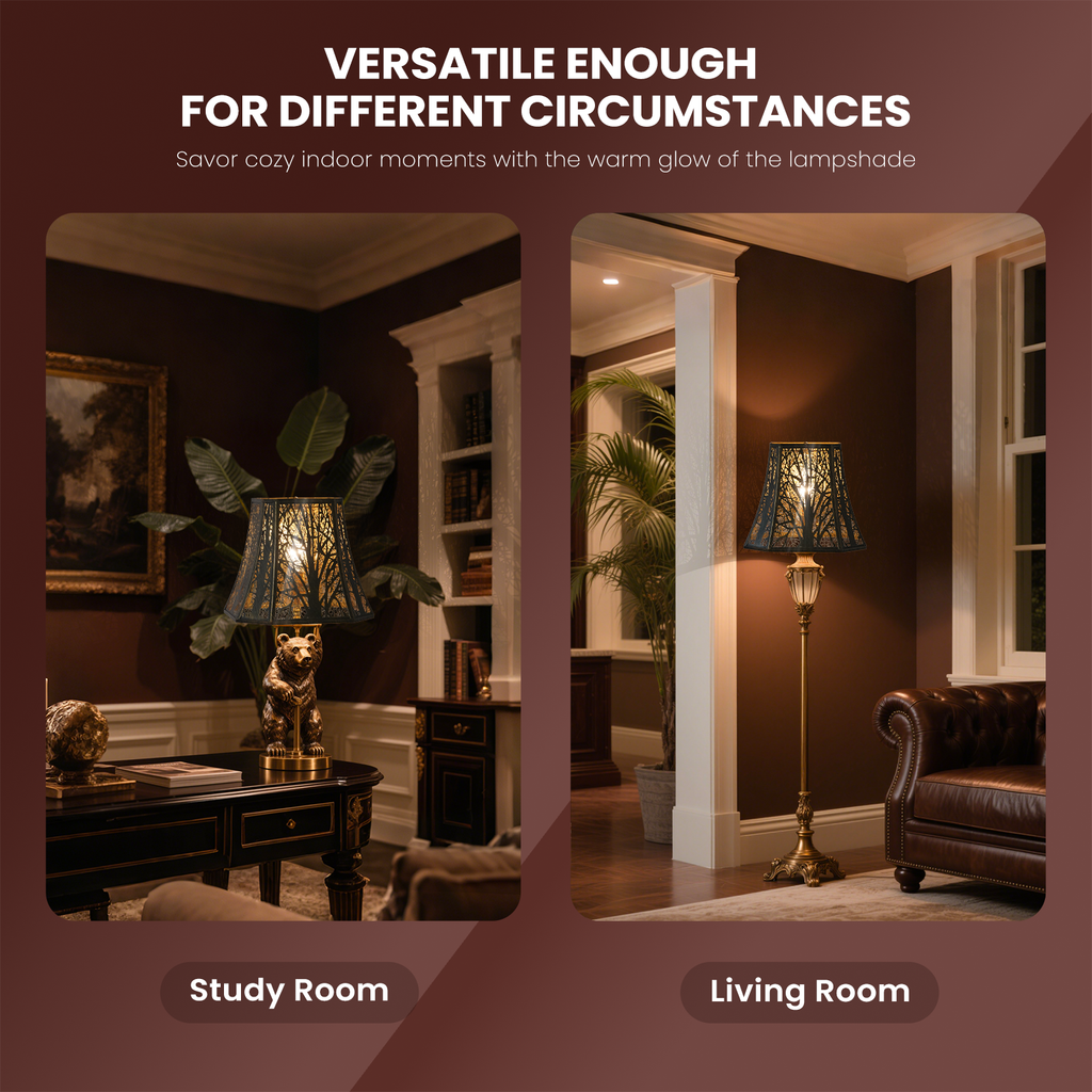 Square Cut Corner Bell Lampshade – 7×12×10.5 Inch