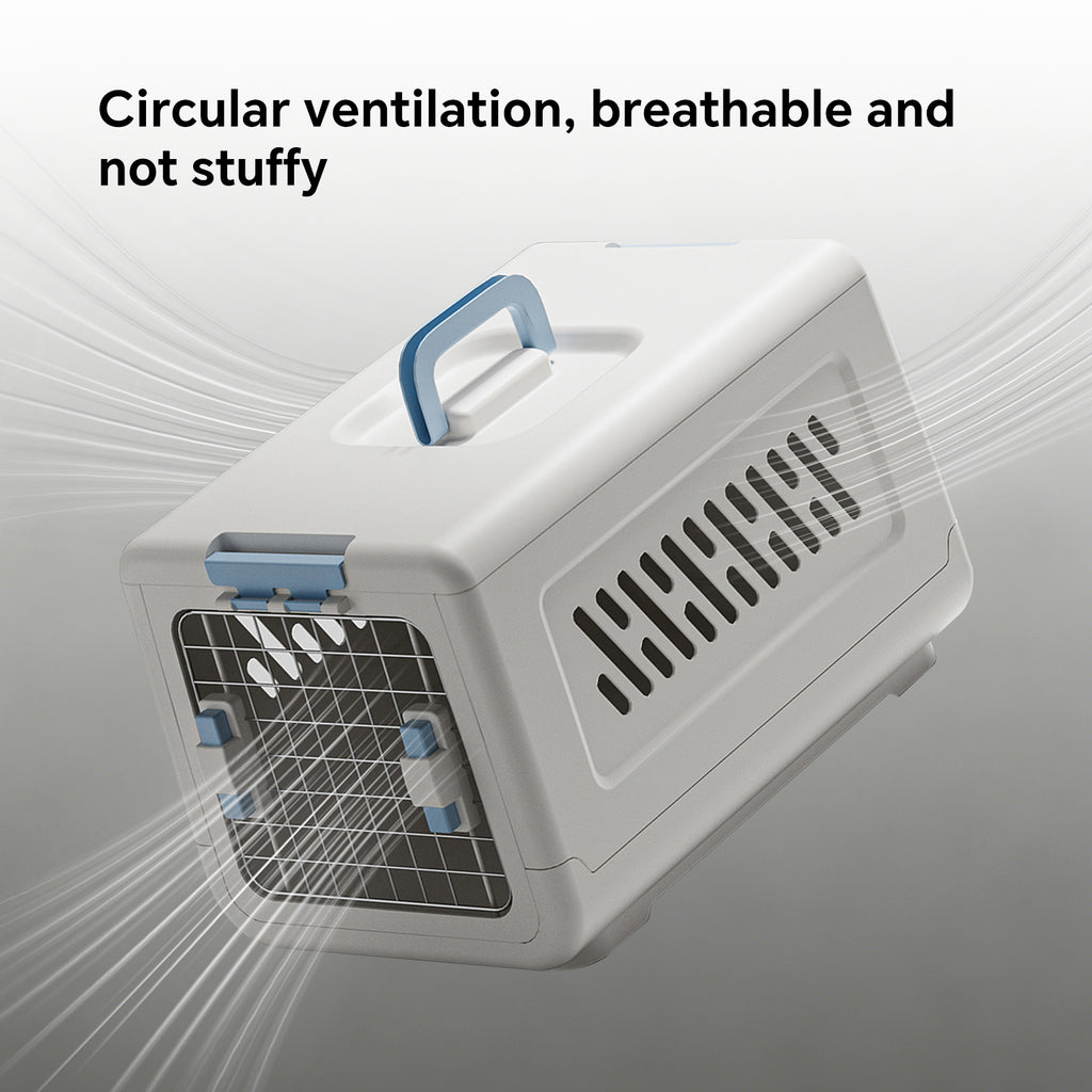 Small Hard Sided Pet Carrier, Portable Ventilated Travel Crate with Metal Door and Handle for Small Dogs and Cats, Perfect for Car Rides, Vet Visits and Daily Use