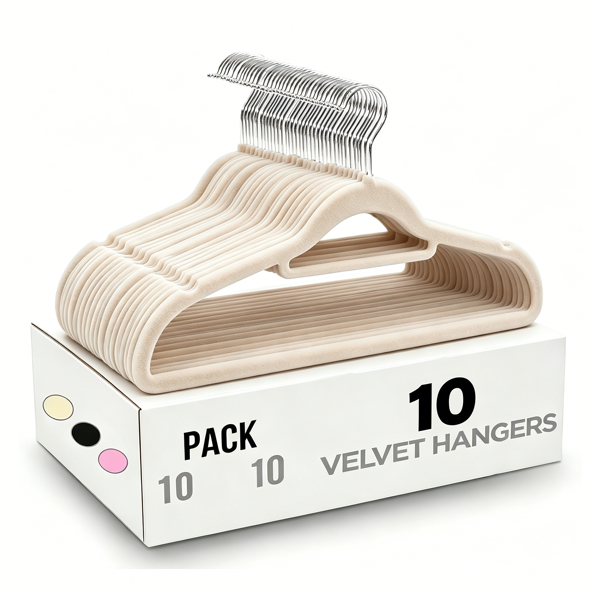 Only Hangers "Petite Size Black Velvet Suit Hangers - 20 Pack