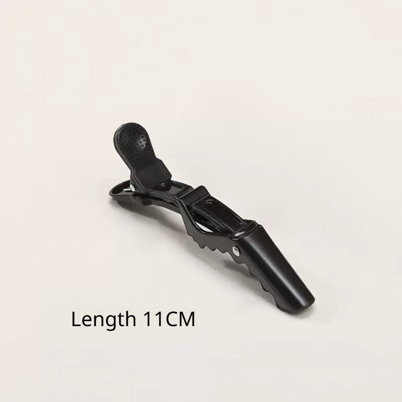 Hair Crocodile Clips, Non-Slip Sectioning Alligator Hair Clips for Salon Styling, Cutting and Coloring, Black 6 Pack