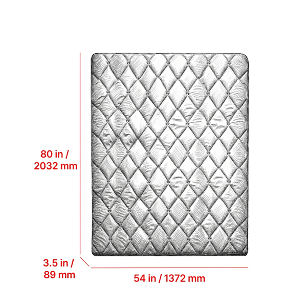 AEELLEEA Quilted Padded Floor Mat, Black, 80" x 54" x 3.5"