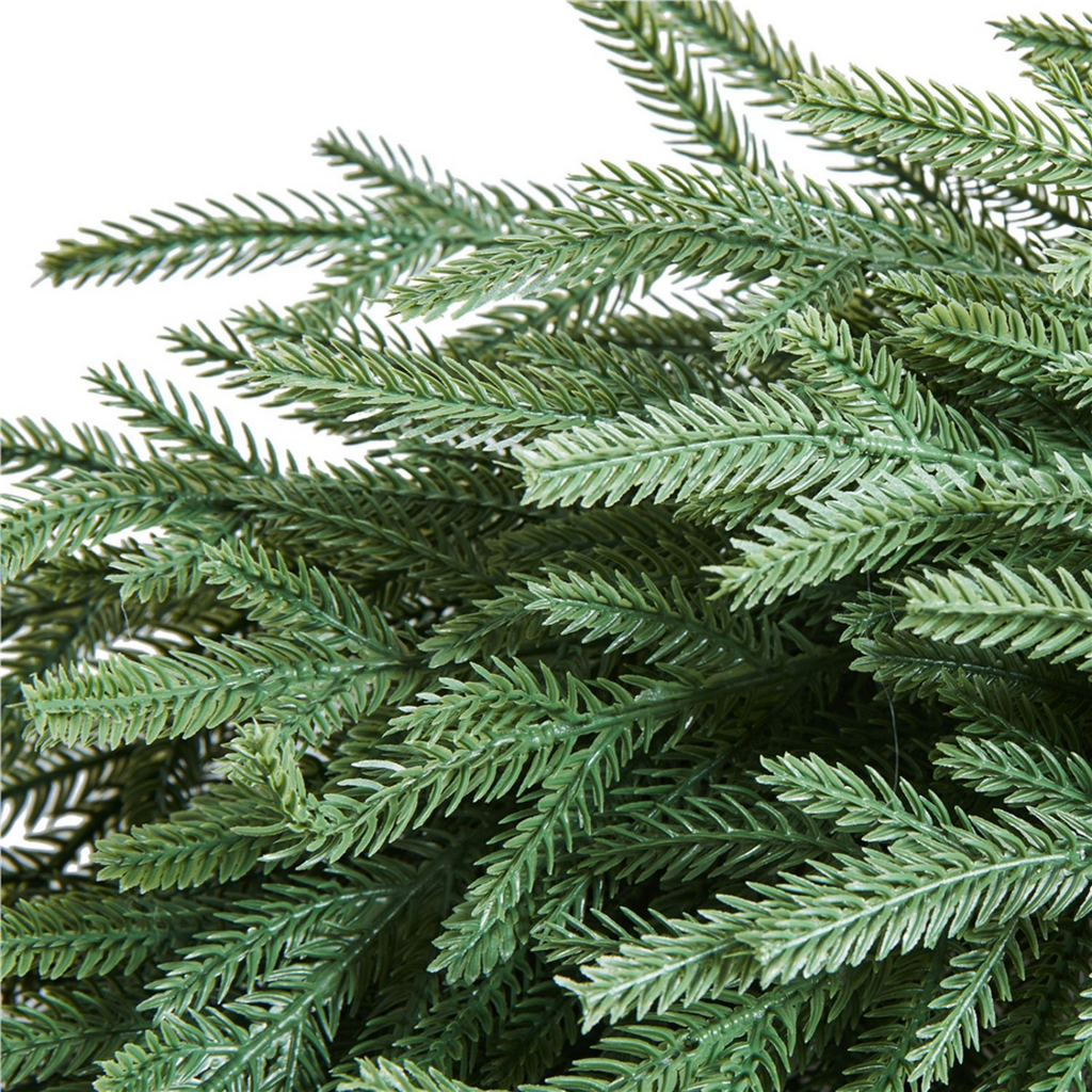 AEELLEEA-26 Inch Artificial Christmas Wreath, Green Pine Wreath with Natural Vine Base for Front Door, Wall & Holiday Decor