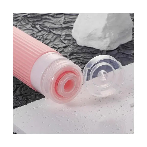 AEELLEEA 4 Pack 90ml Silicone Travel Bottles, BPA Free Refillable Squeeze Containers with Clear Storage Bag, Leak Proof Travel Toiletry Tubes for Shampoo Lotion Cosmetics