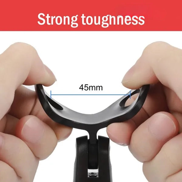 Microphone Clip Holder, Adjustable 180 Degree Rotation Mic Clip for 45‑mm Handheld Wired Wireless Microphone, Fits 5/8" to 3/8" Mic Stand