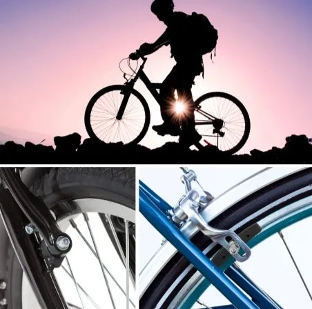 5 Pairs 70mm Bike V-Brake Pads, Bicycle Brake Blocks with Hex Nuts & Spacers for Road & Mountain Bikes