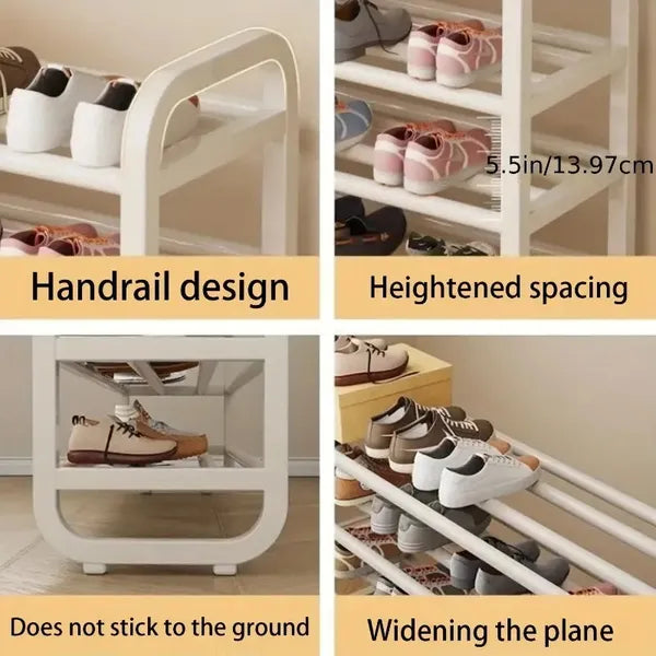 5-Tier Shoe Rack Organizer, Wide Metal Shoe Storage Shelf for Entryway, Closet & Bedroom, Black