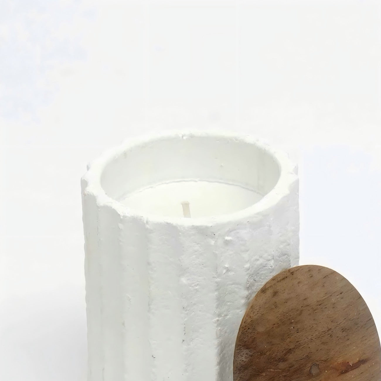 Candle Ecomix Wax Fill With Wooden Lid - Vanilla Lavender, 6oz