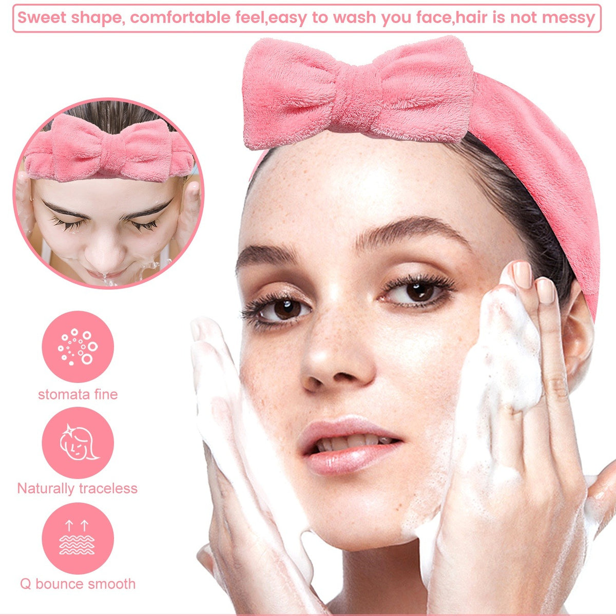12-Piece Dusty Pink Makeup Kit, Includes Makeup Sponges, Powder Puffs, Headband & Storage Bag, Multi-Size Tools for Beginners.