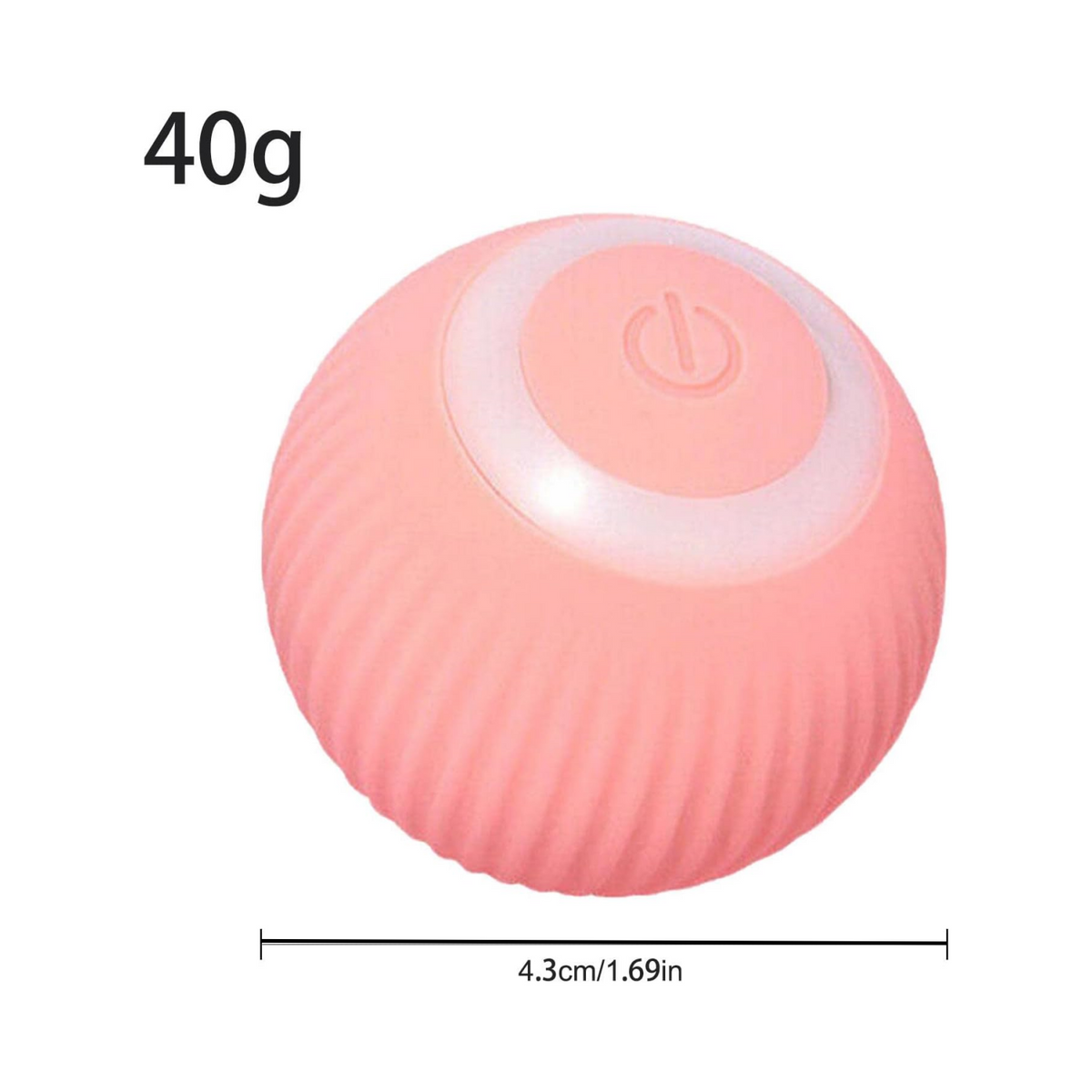 Automatic Rolling Cat Toy Ball, Interactive Smart Motion Activated Pet Play Ball for Indoor Cats & Kittens