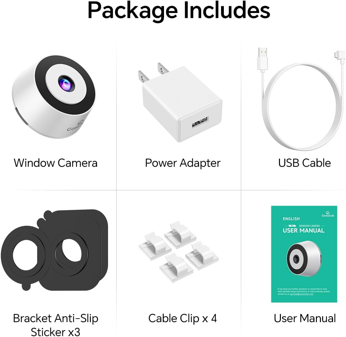 Window Cameras: Indoor Mount, Outdoor Monitor
