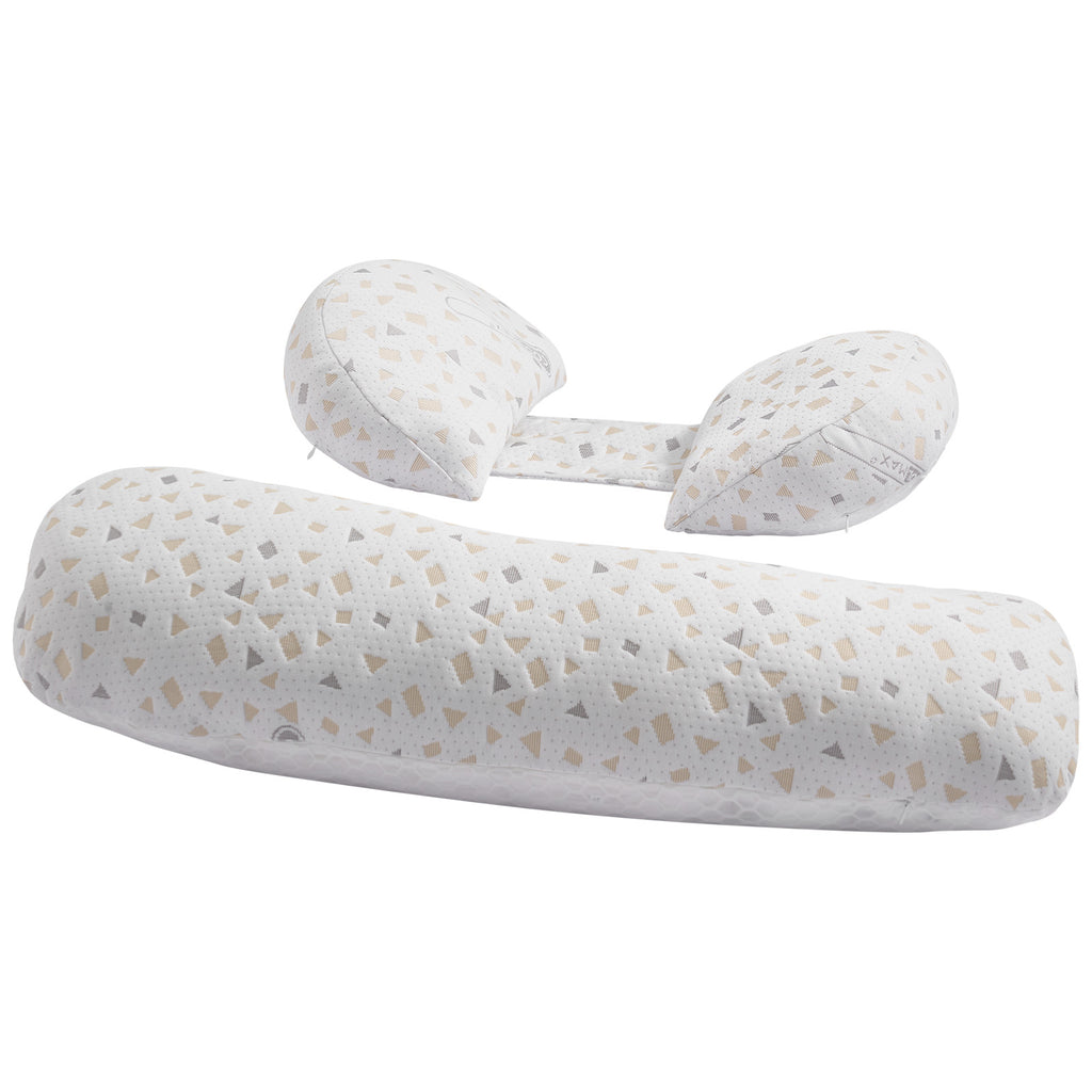 H-Shaped Adjustable Pregnancy Pillow, 32.7 Inch Soft Polyester Maternity Support Pillow, Breathable Detachable Washable Cover Full Body Sleeping Pillow for Pregnant Women