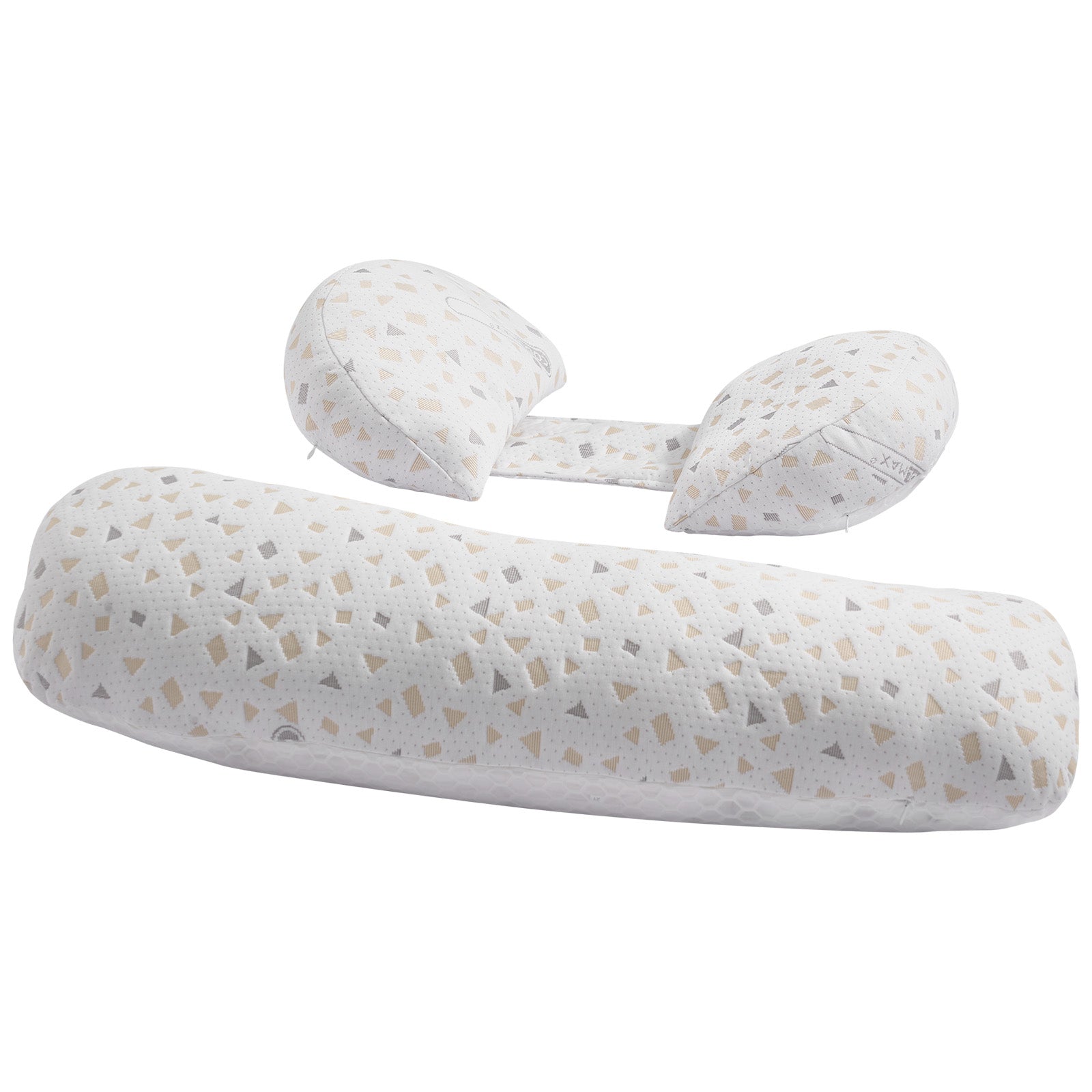 H-Shaped Adjustable Pregnancy Pillow, 32.7 Inch Soft Polyester Maternity Support Pillow, Breathable Detachable Washable Cover Full Body Sleeping Pillow for Pregnant Women