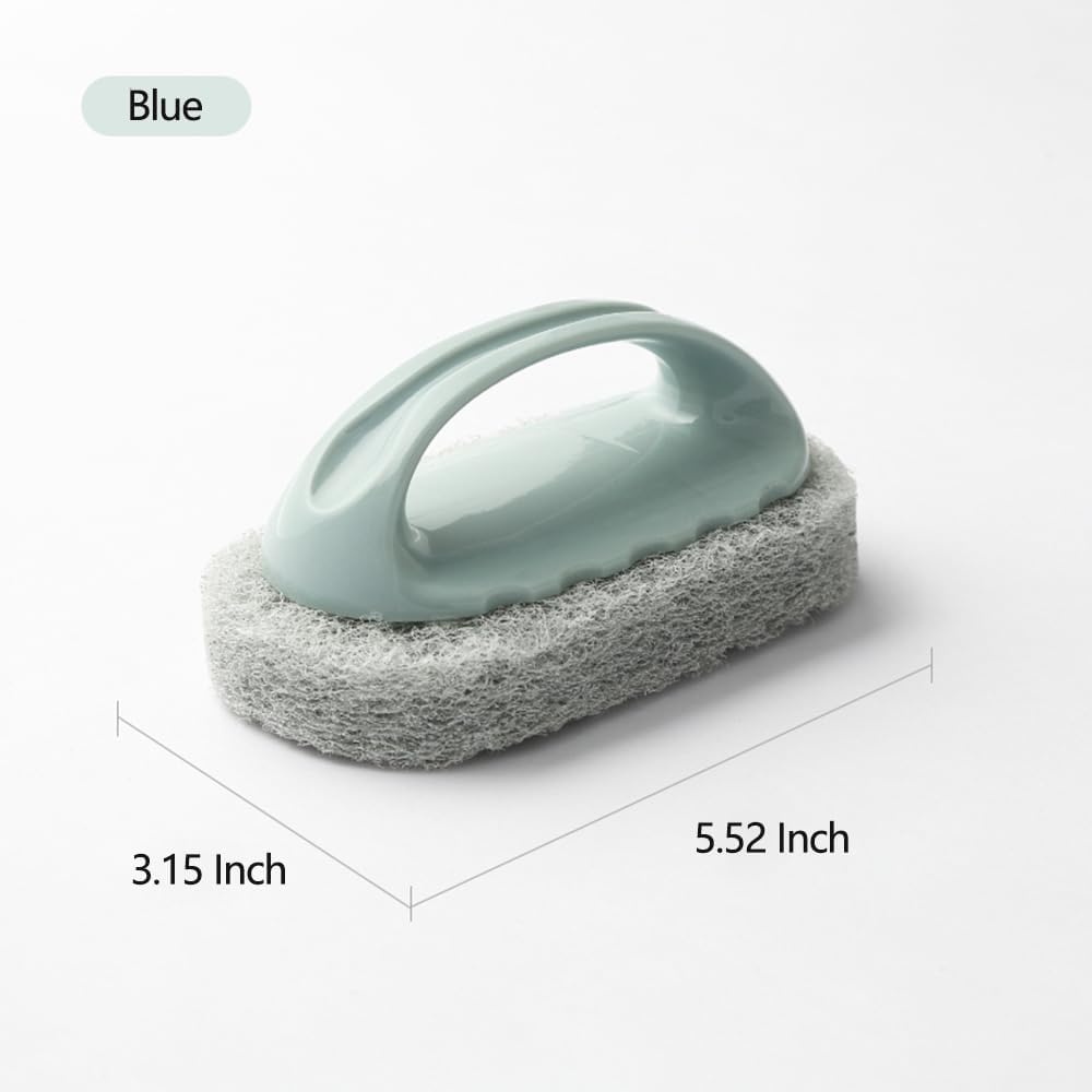 Dish Soap Scrub Brush, Shower Cleaner Brush, Bathtub Cleaner Shower Brush for Cleaning, Ergonomic Handle All Purpose Kitchen Bathroom Scrubbing Sponge Brush (Random Color)
