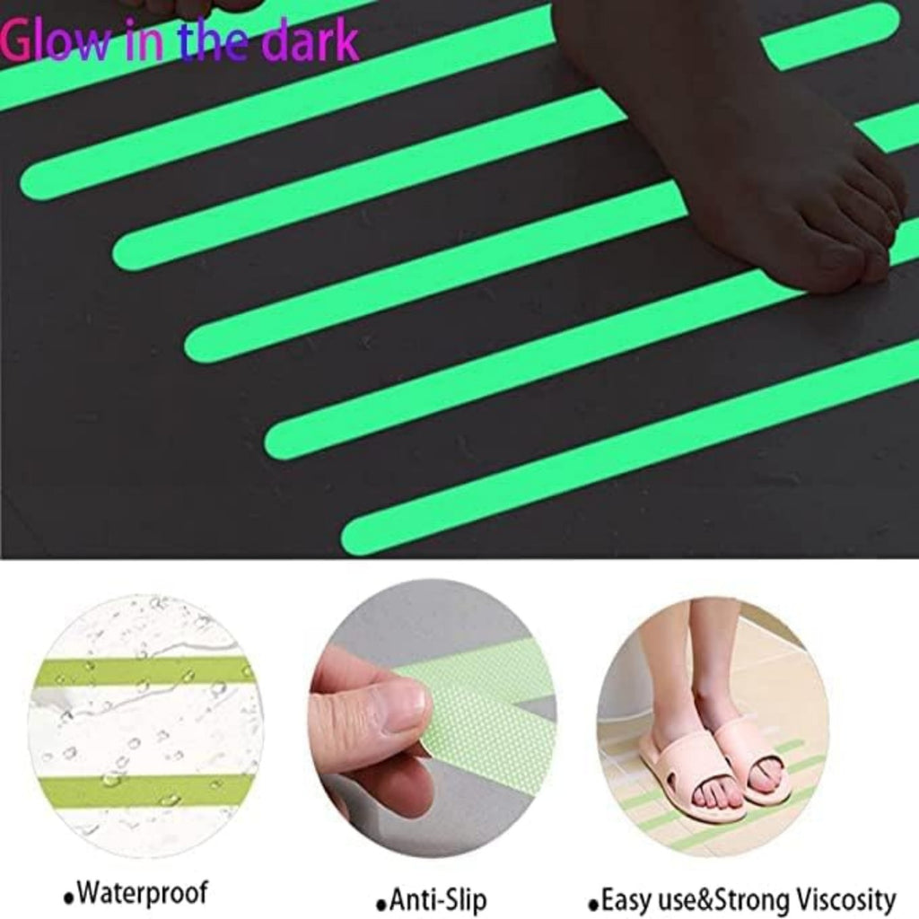 Bathtub Non Slip Stickers Luminous Shower Mats,Anti Slip Bath Tub Stickers, Adhesive Showers Treads Slip Strip for Bath,Stairs,Swimming Pools