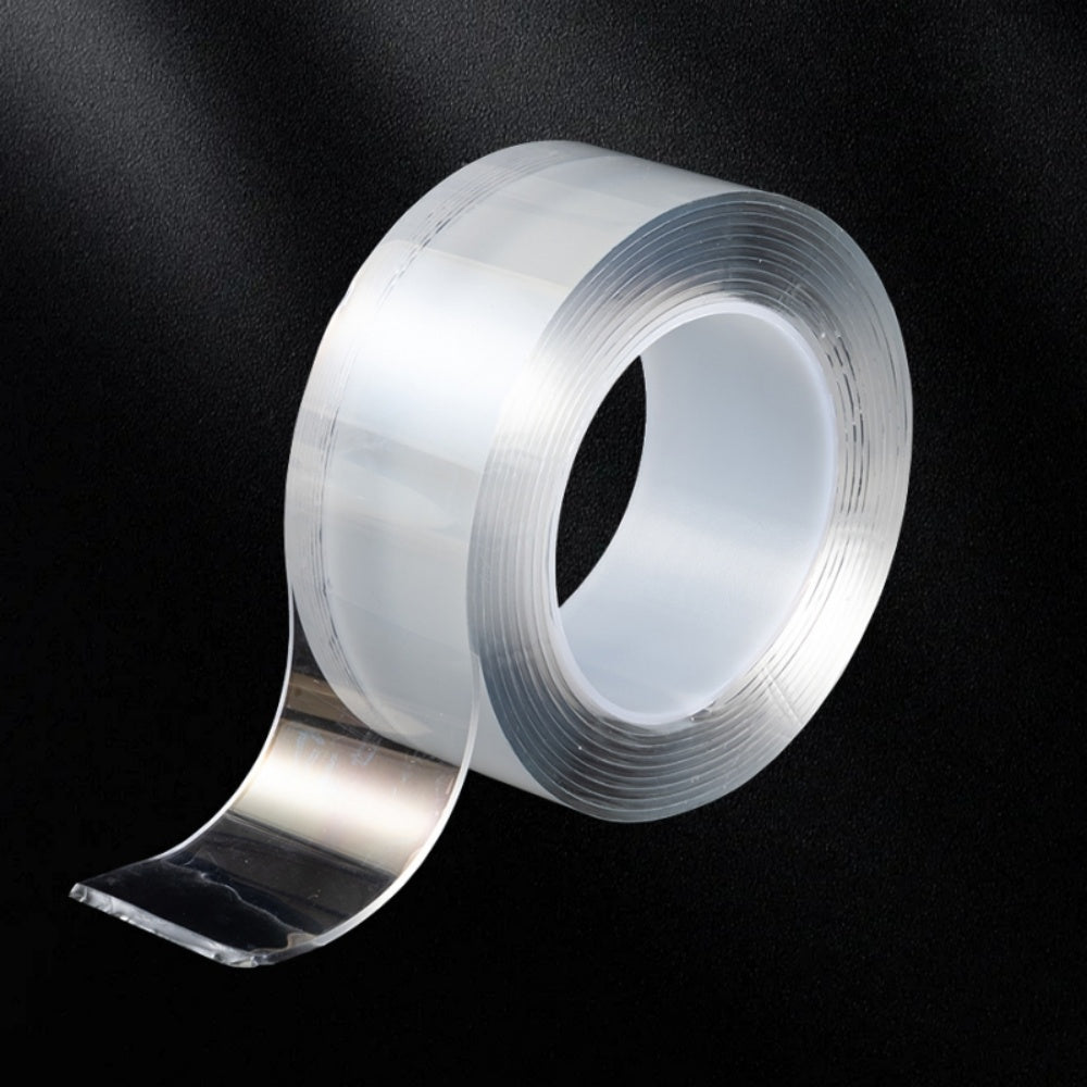 Clear Double Sided Nano Tape, Heavy Duty Removable Adhesive for Wall Decor, Hanging Pictures, Posters, Carpet & Photos