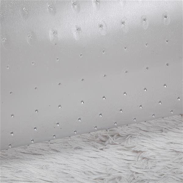 AEELLEEA Clear PVC Office Chair Mat for Carpet, Non-Slip Studded Backing, Easy-Clean Floor Protector, 37.4 x 35.4 in
