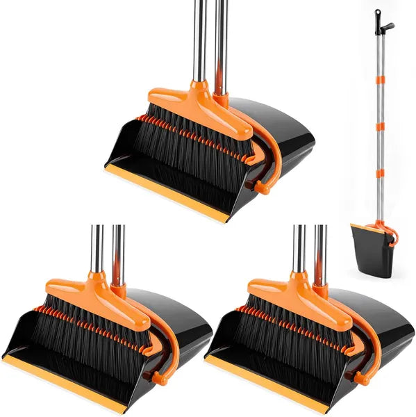 Broom Dustpan Set Long Handle