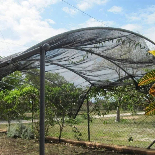 Black Sun Shade Net, Heavy‑Duty UV‑Resistant Shade Cloth for Garden Plants, Greenhouse, Patio Plant Sun Protection Cover