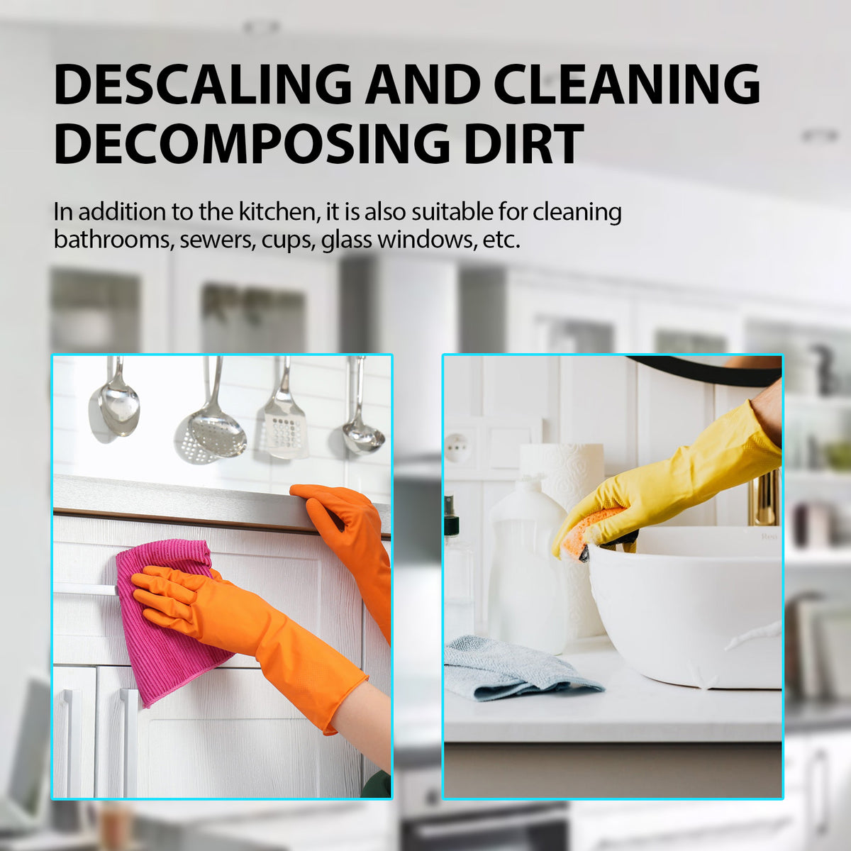 12-Count Multipurpose Cleaning Tablets for Kitchen, Bathroom & Household Surfaces