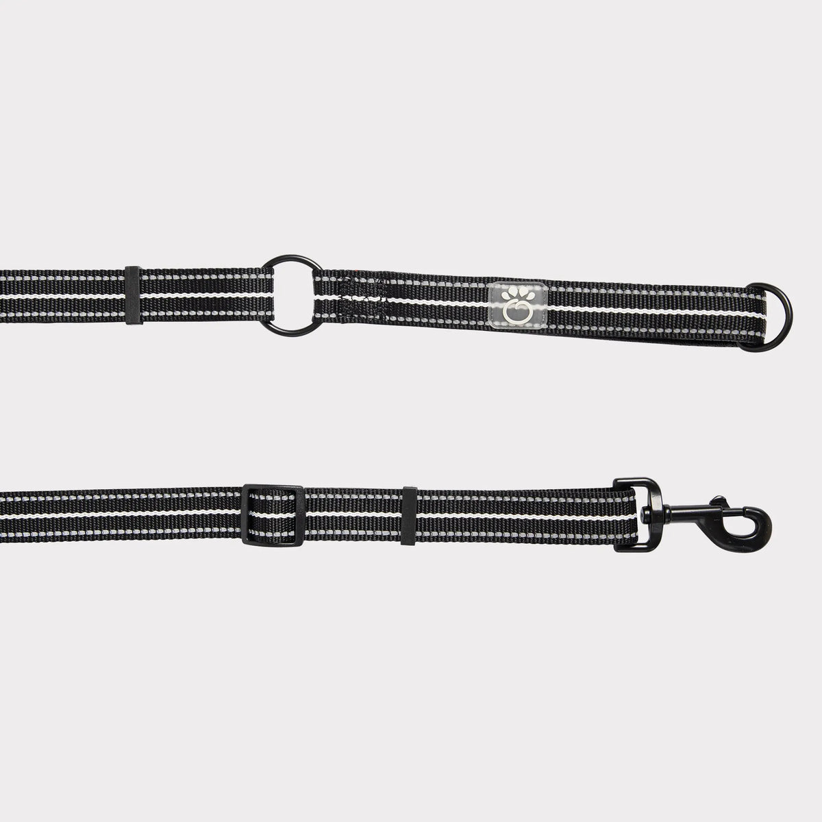 Black XS/Small Pet Reflective Dog Leash, Heavy Duty Nylon Lead with Reflective Strip, Night Safety Walking Leash for XS & Small Dogs
