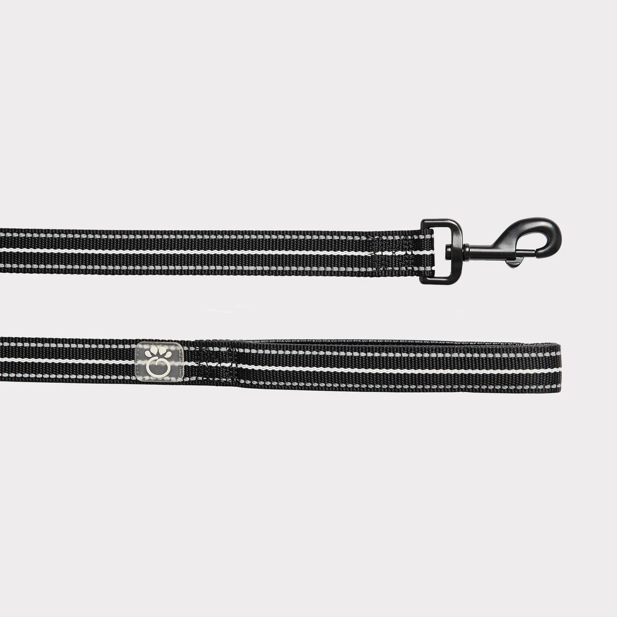 Black Medium/Large Pet Reflective Dog Leash, Heavy Duty Nylon Lead with Reflective Strip, Night Safety Walking Leash for Medium & Large Dogs