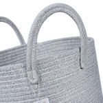 Woven Storage Basket with Handles, Cotton Rope Storage Bin, Organizer for Laundry, Toys, Blankets, Home Decor