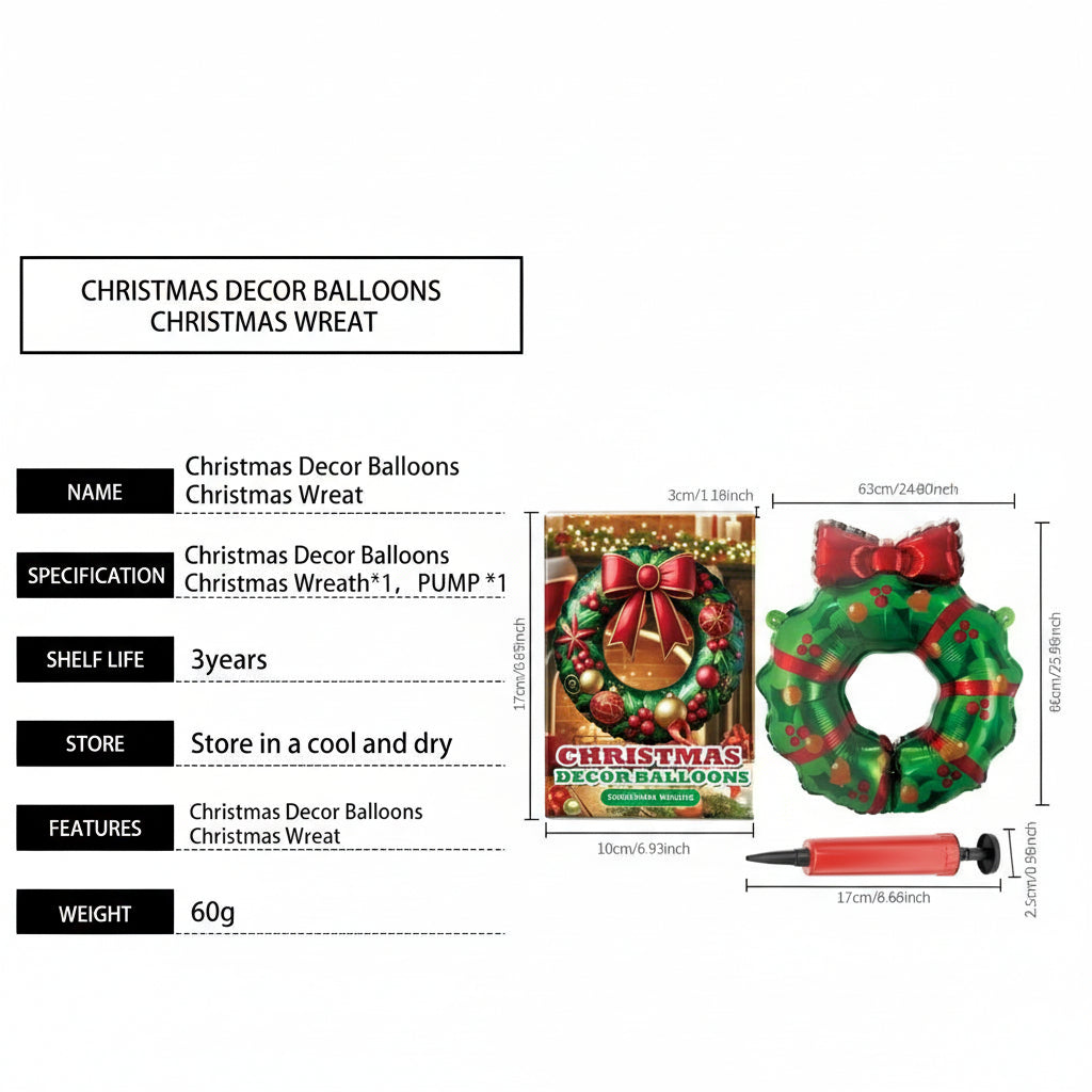 Dowmoo Christmas Balloons Balloon Standing Santa Claus Reindeer Christmas Tree Event Atmosphere Decoration