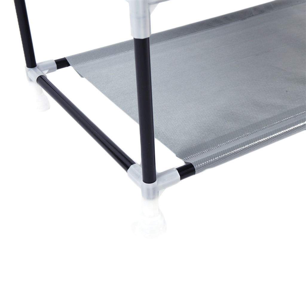 AEELLEEA-9 Lattices Shoe Rack, Non Woven Fabric Shoe Storage Organizer, Freestanding Space Saving Shoe Shelf