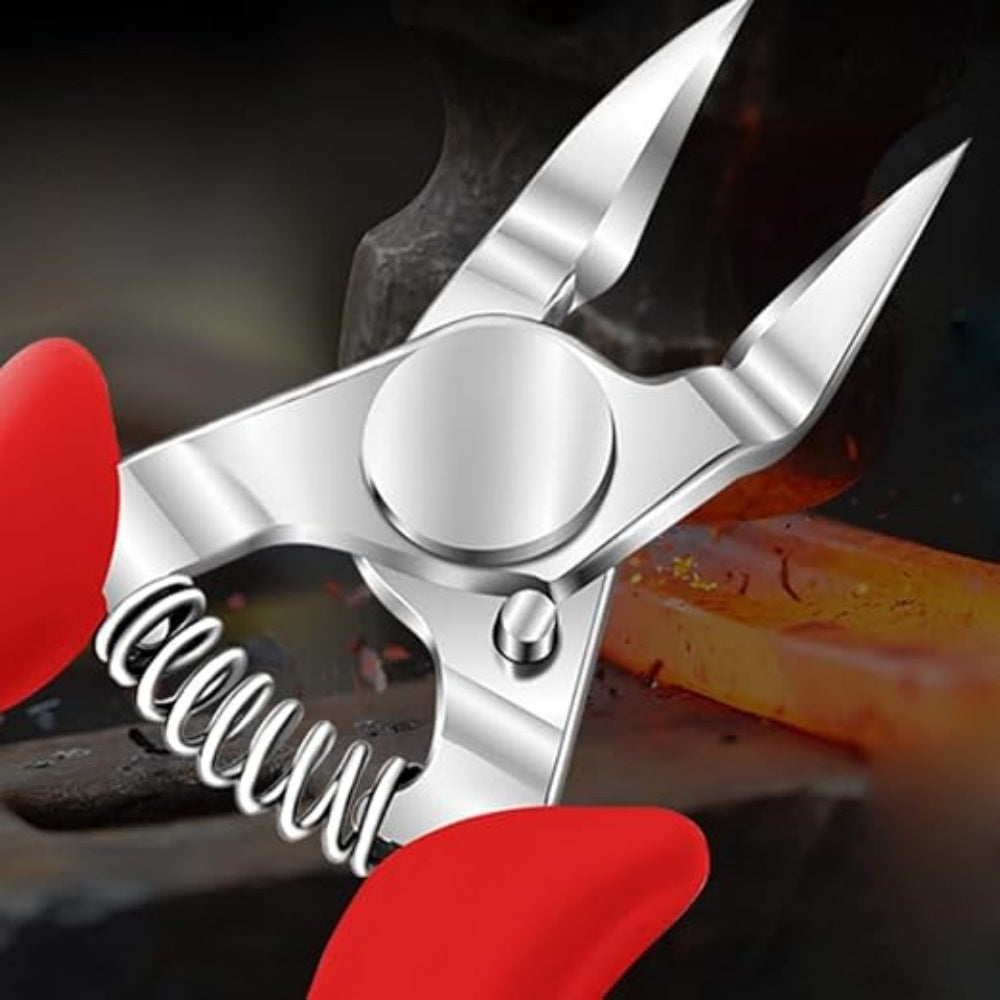 Stainless Steel Ingrown Toenail Nipper, Wide Jaw Curved Blade Nail Clipper with  Non-Slip Handle & Spring for Home Pedicure