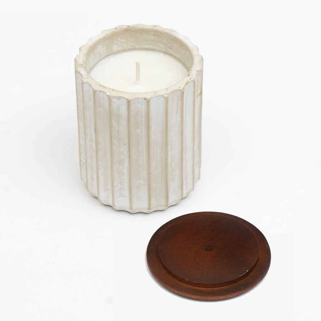 Jar Candle Ecomix Wax Fill With Wooden Lid - Vanilla Lavender, 6oz