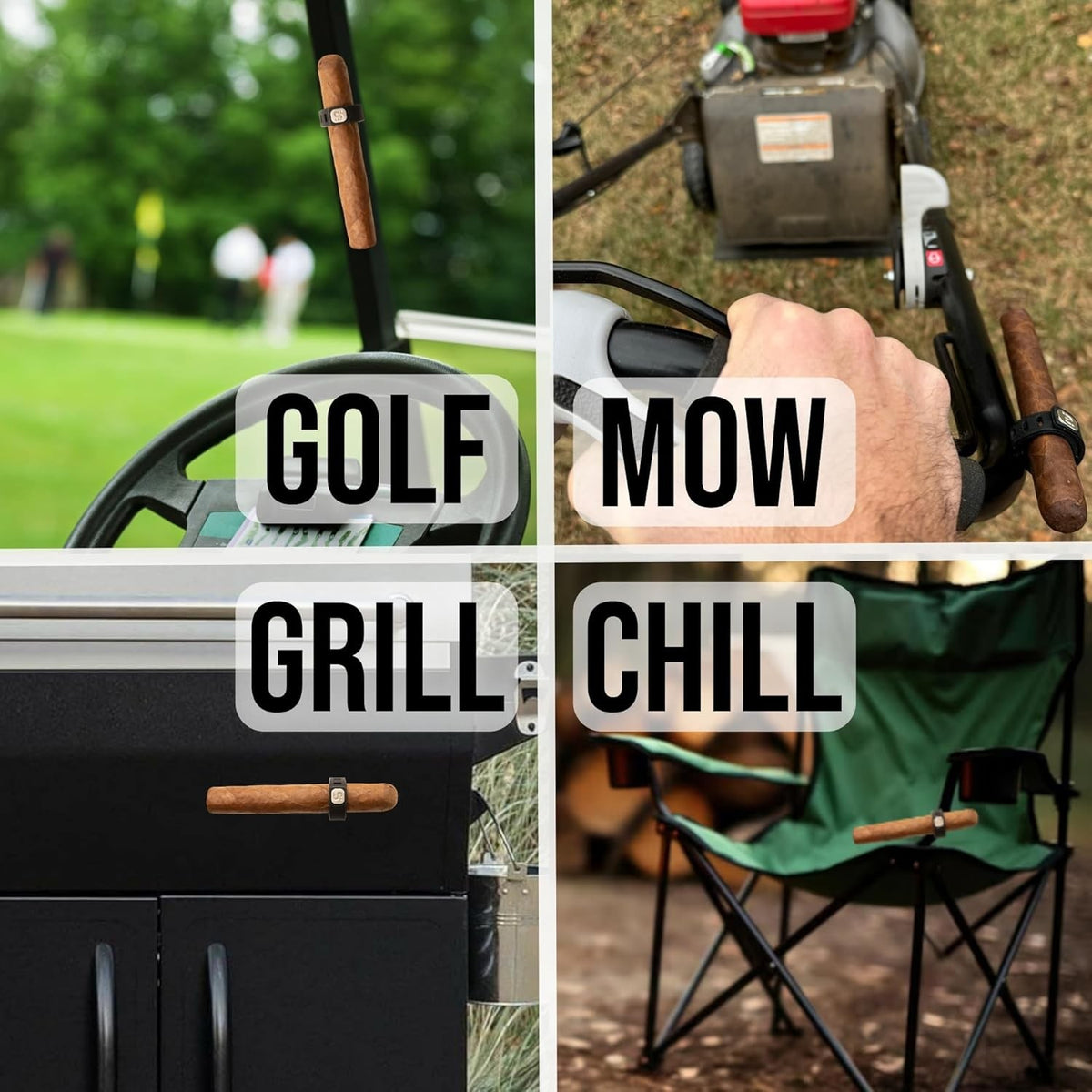 Cigar Magnetic Holder for Golf Cart, Cigar accessories, Adjustable Cigar Clip Holder for Golfing, Grilling, Fishing, Travel, and Outdoor Adventure
