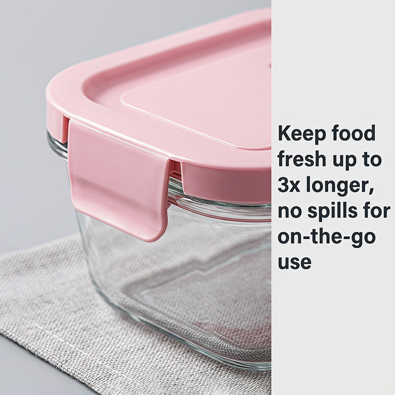8 Pack Glass Food Storage Containers with Lids