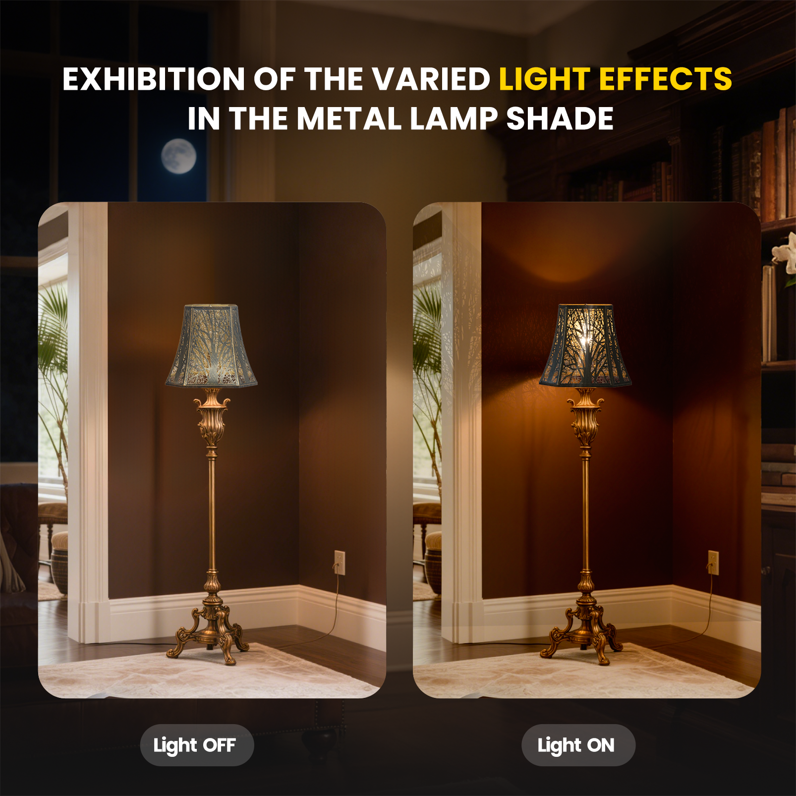 Square Cut Corner Bell Lampshade – 7×12×10.5 Inch