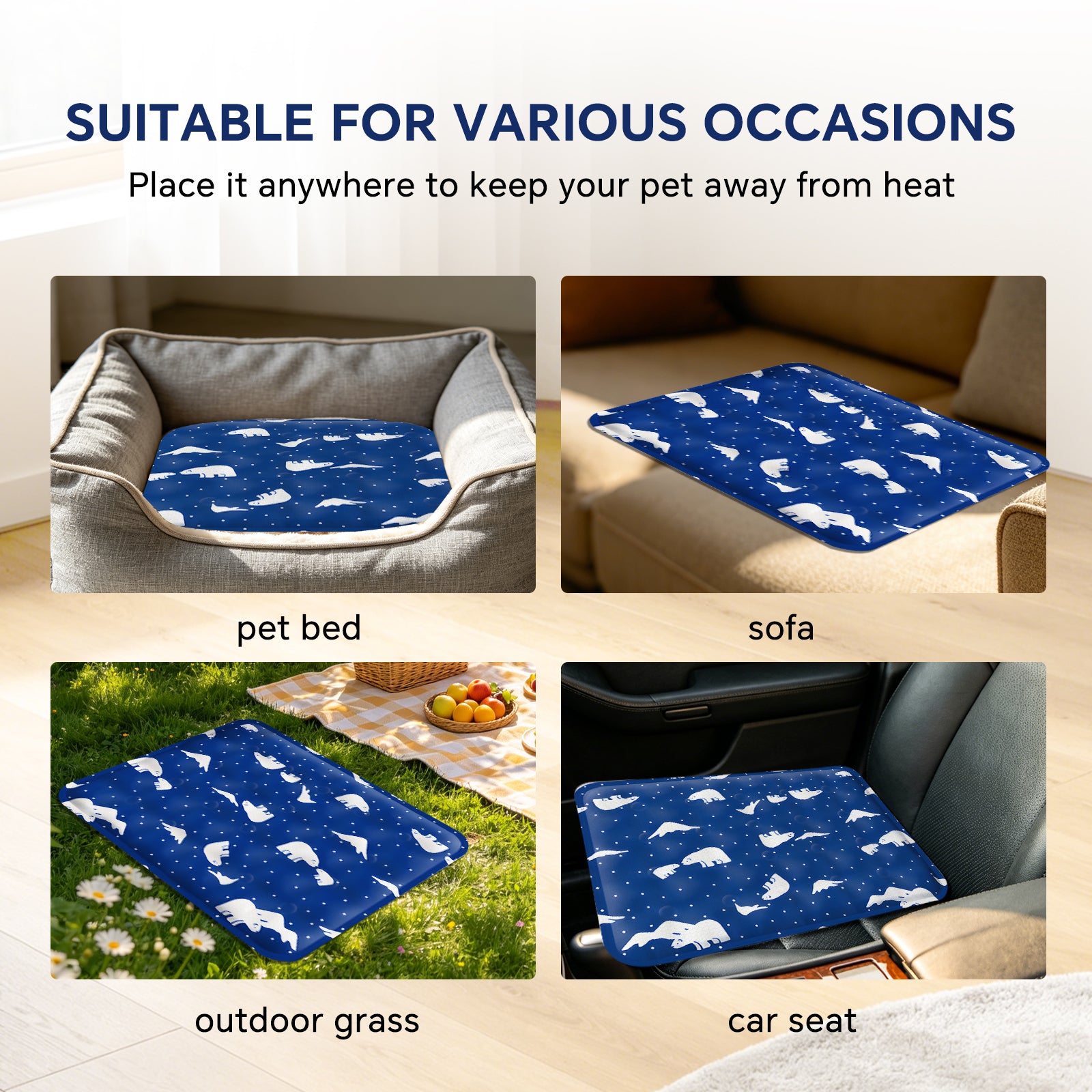 Pet Cooling Mat for Dogs & Cats