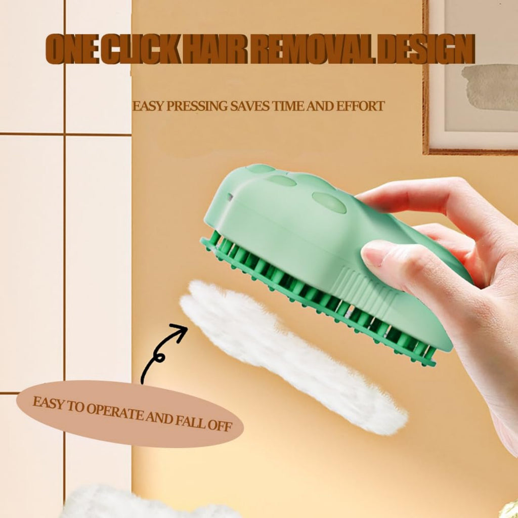 AEELLEEA Pet Grooming Brush for Cats & Dogs, Self Cleaning Hair Removal Comb for Massage, Shedding & Bathing