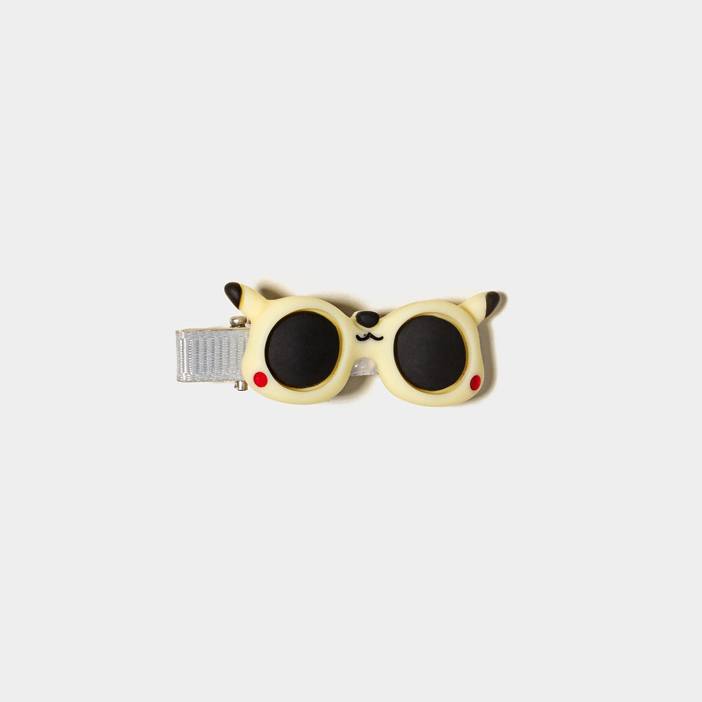 2 Pack Cartoon Sunglasses Design Hair Barrettes, Animal Theme Hair Clips for Girls, Random Color Shipped: Pink, Purple, Green, Mint Green, Yellow