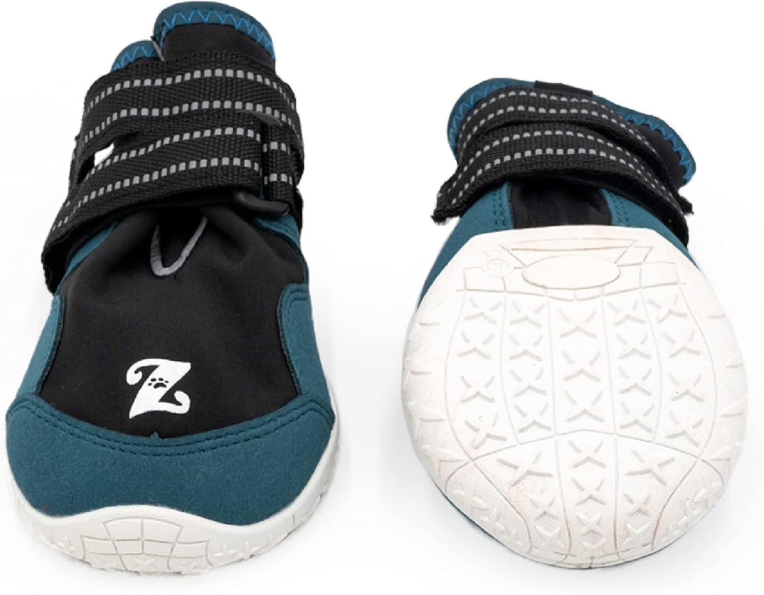 ZippyPaws Adventure Boots - Dog Shoes for Paw Protection from Hot and Cold, Dog Booties for Winter & Summer, Dog Shoes for Large & Small Dogs - Teal, XS - Size 3