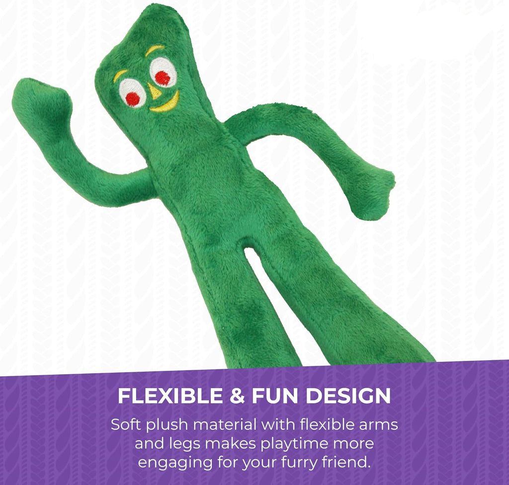 ZippyPawsDog Plush Toy -Extra Soft Plush w/ Flexible Legs & Arms  - Cute Dog Pet Toy (9", Green)