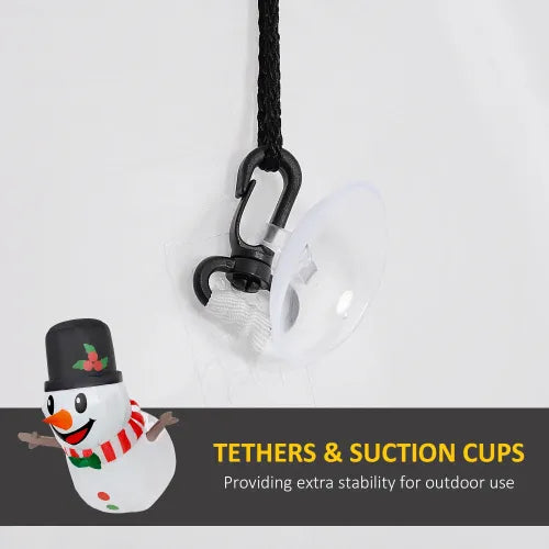 AEELLEEA 3.4' Inflatable Snowman Christmas Decoration with LED Lights, Outdoor Indoor Holiday Yard Decor