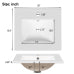 20 Inch Bathroom Vanity with Sink, Modern White Freestanding Bathroom Cabinet, Soft Close Drawer and Door, Space Saving Storage