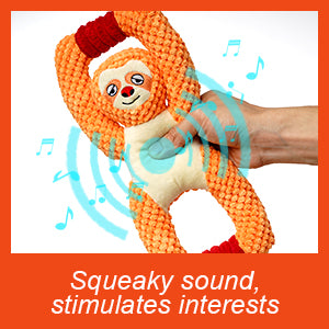 Large Squeaky Dog Toys, Stuffed Animal Dog Plush Toy,Interactive Puppy Toys with Crinkle Paper for Small, Medium, and Large Dogs,Daily Companionship, Training Reward Gift.