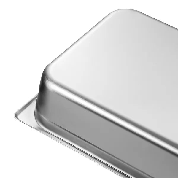 6 Pack Stainless Steel Steam Table Pans, Full Size Hotel Food Pan, Commercial Catering Tray for Restaurant Buffet