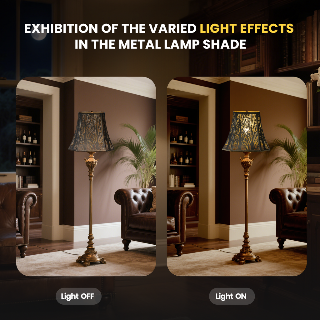 Square Bell Forest Lampshade – 8×14×11 Inch