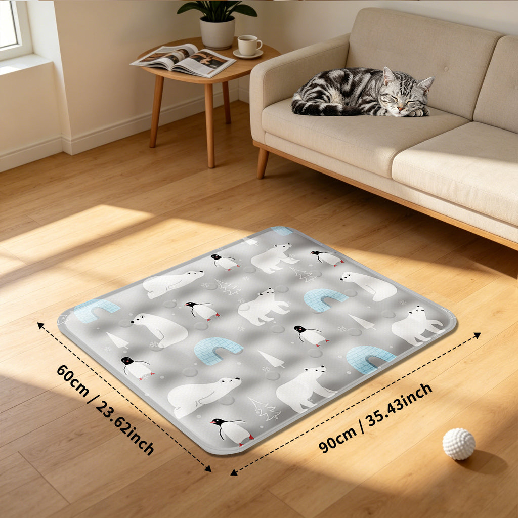 AEELLEEA Dog Cooling Pad, Washable Cooling Mat for Dogs & Cats, Summer Pet Cooling Bed for Crate Indoor Outdoor