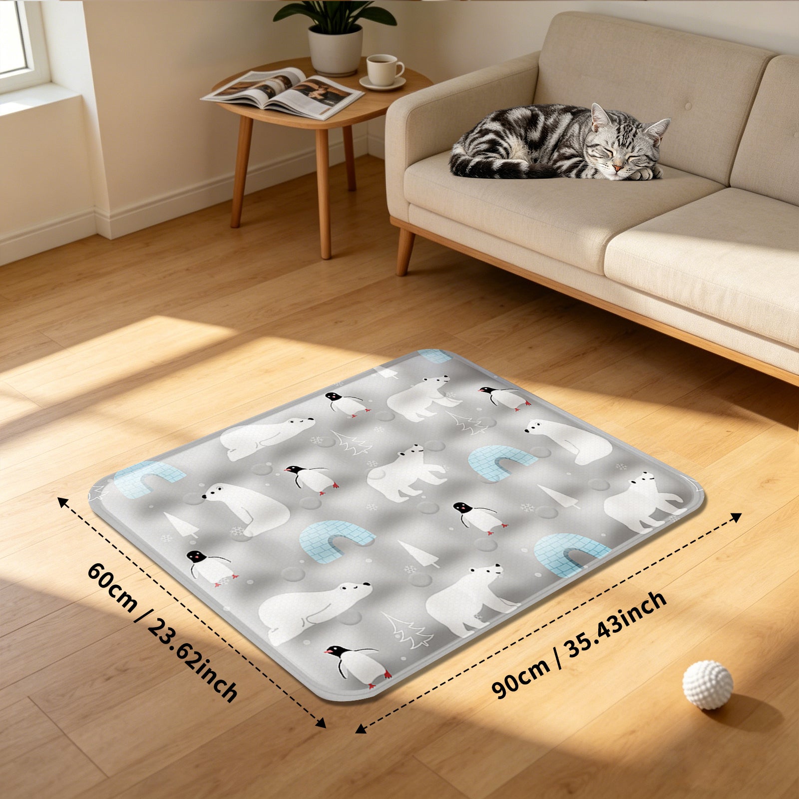 AEELLEEA Dog Cooling Pad, Washable Cooling Mat for Dogs & Cats, Summer Pet Cooling Bed for Crate Indoor Outdoor