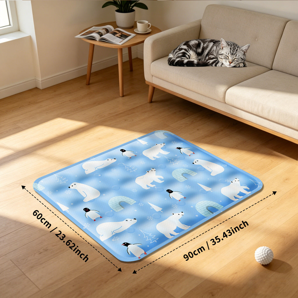 AEELLEEA Dog Cooling Pad, Washable Cooling Mat for Dogs & Cats, Summer Pet Cooling Bed for Crate Indoor Outdoor