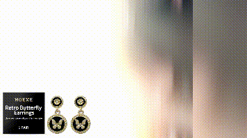 Vintage Butterfly Earrings for Women, Trendy Retro Dangle Earrings, Chic Fashion Jewelry, 1 Pair