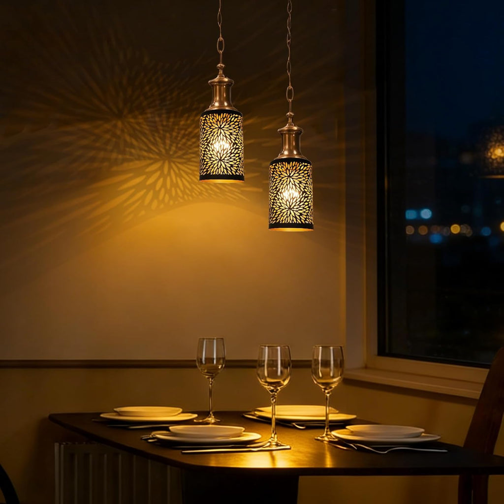 Gothic Oval Lampshade | Etched Forest Design