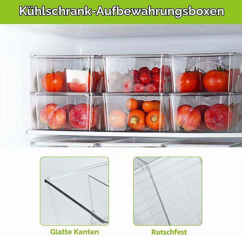 Compact Clear Plastic 4-Compartment Mini Storage Bins | For Pantry & Fridge Organizers Storage, Kitchen Organization, Fits Small Spice Pouches & Snack Packets
